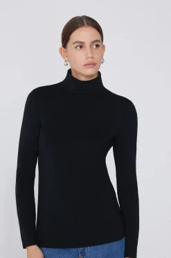 Thermal Modal And Cotton Turtleneck Top - Long-Sleeved Tops - Women | Tezenis