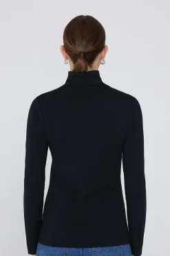 Thermal Modal And Cotton Turtleneck Top - Long-Sleeved Tops - Women | Tezenis