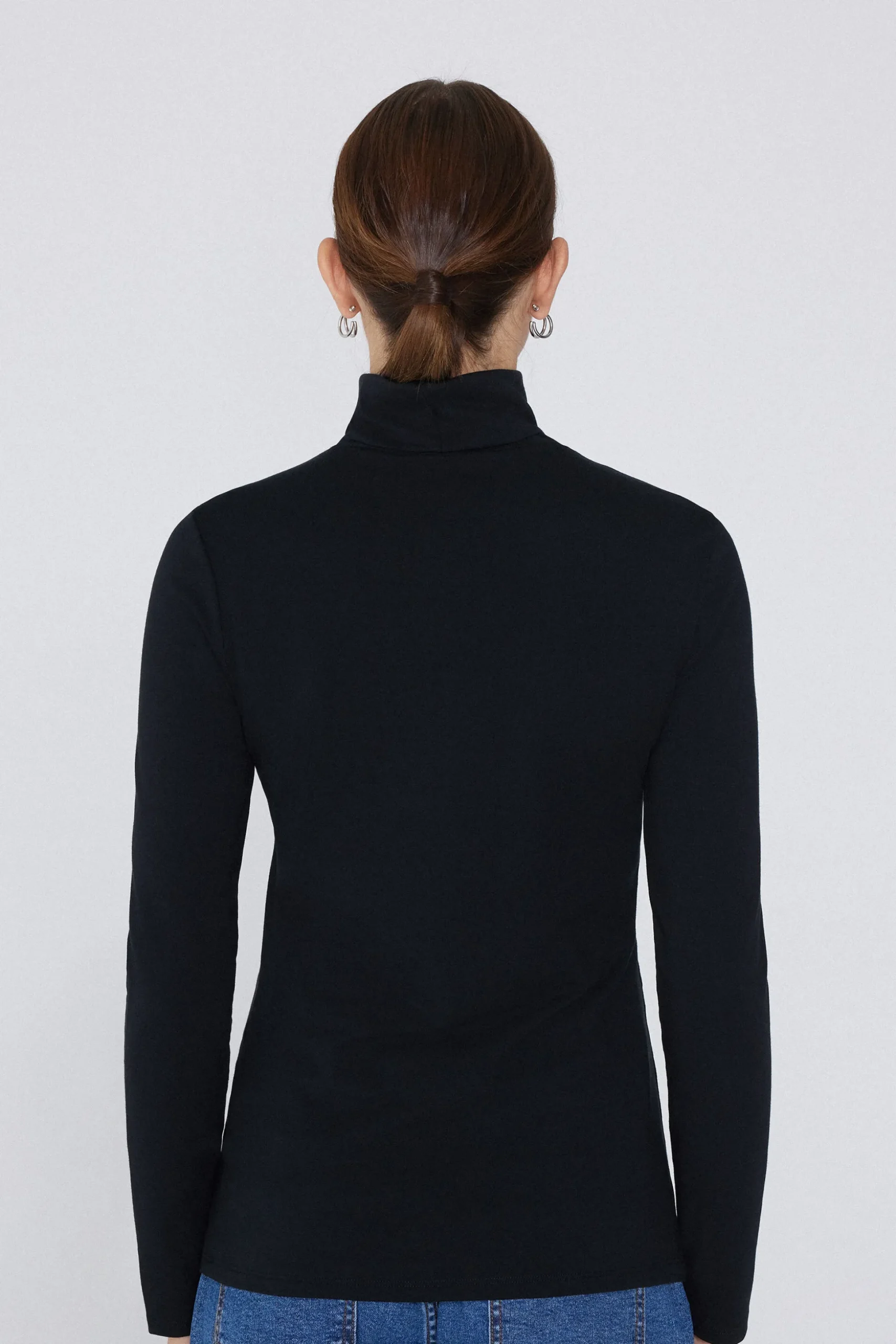 Thermal Modal And Cotton Turtleneck Top - Long-Sleeved Tops - Women | Tezenis