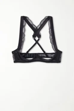 Timeless Lace Demi-Cup Balconette Bra - Balconette - Women | Tezenis