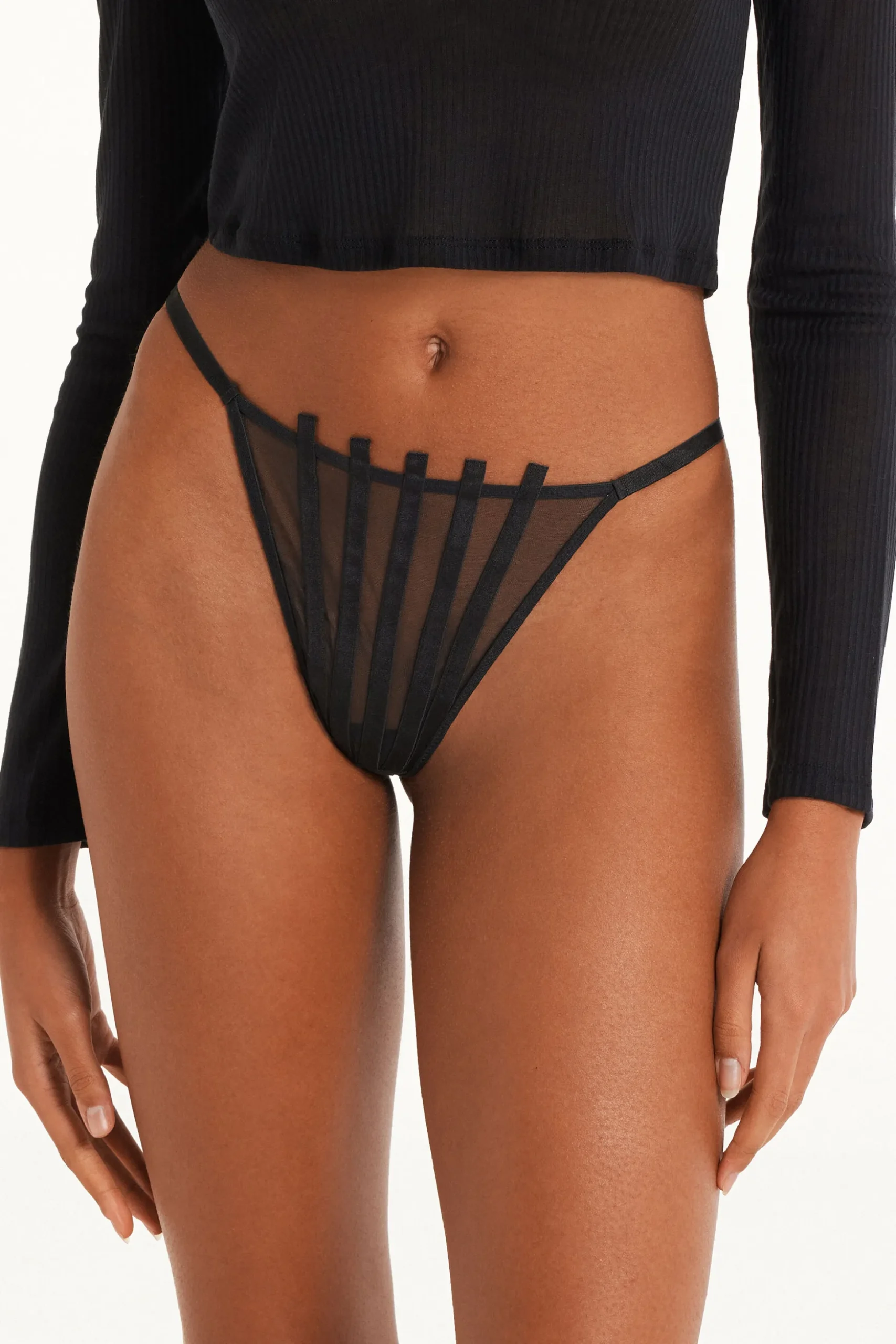 Tulle String Thong - G-strings And Thongs - Women | Tezenis