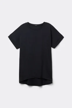 Turned-Up Kimono Sleeve Cotton T-Shirt - Short-Sleeved Tops - Women | Tezenis
