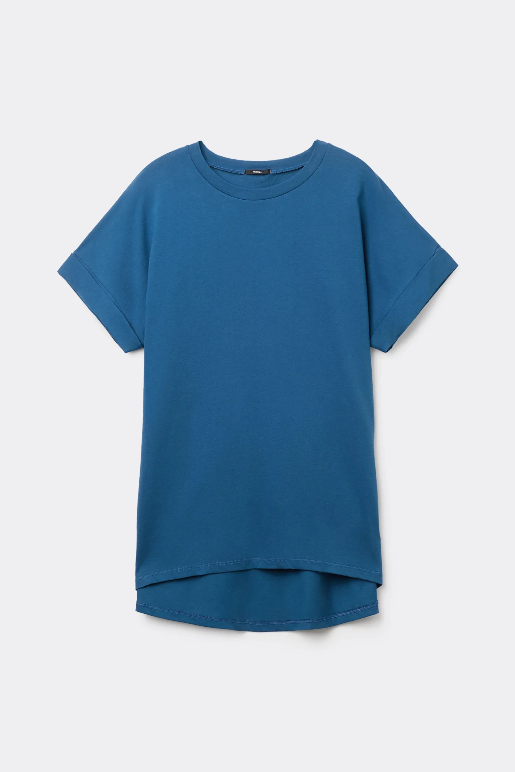 Turned-Up Kimono Sleeve Cotton T-Shirt - Short-Sleeved Tops - Women | Tezenis