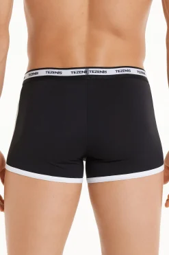 Two-tone Cotton Boxers With Logoed Elastic - Boxers - Men | Tezenis