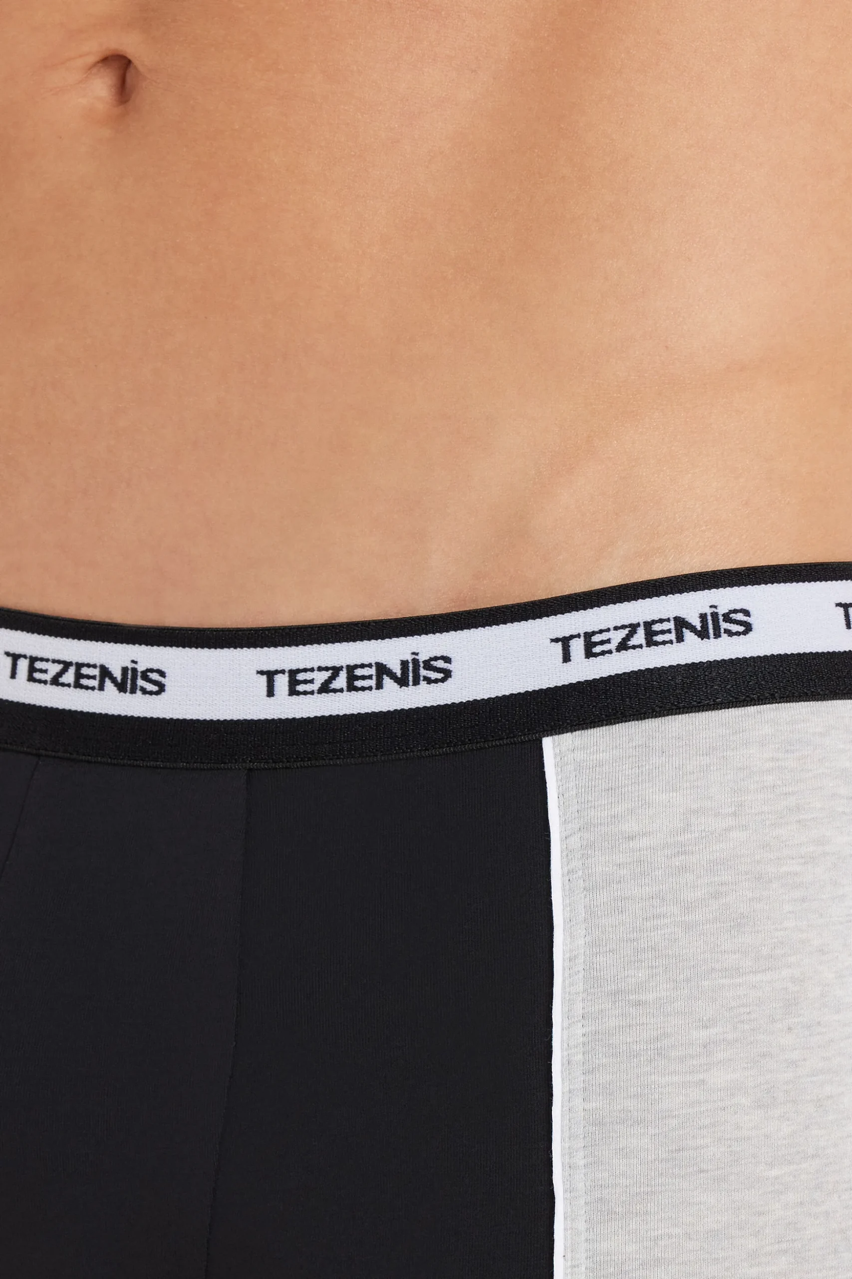Two-tone Cotton Boxers With Logoed Elastic - Boxers - Men | Tezenis
