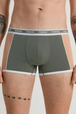 Two-tone Cotton Boxers With Logoed Elastic - Boxers - Men | Tezenis