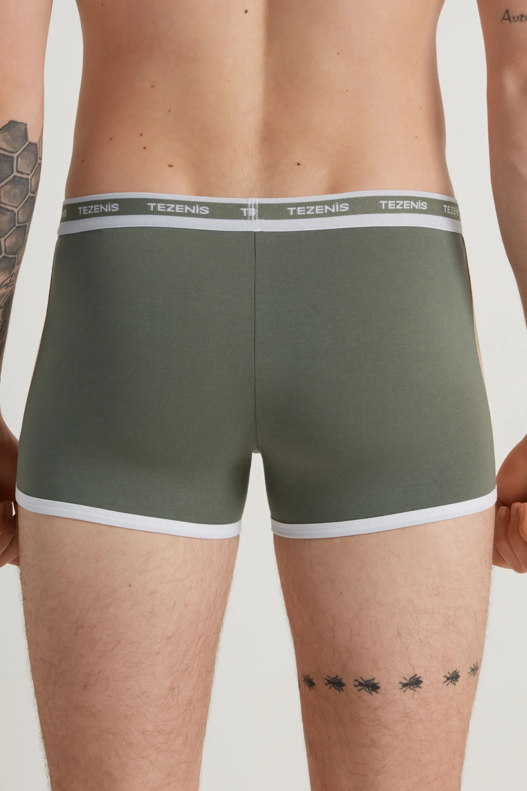Two-tone Cotton Boxers With Logoed Elastic - Boxers - Men | Tezenis