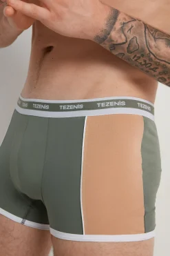 Two-tone Cotton Boxers With Logoed Elastic - Boxers - Men | Tezenis