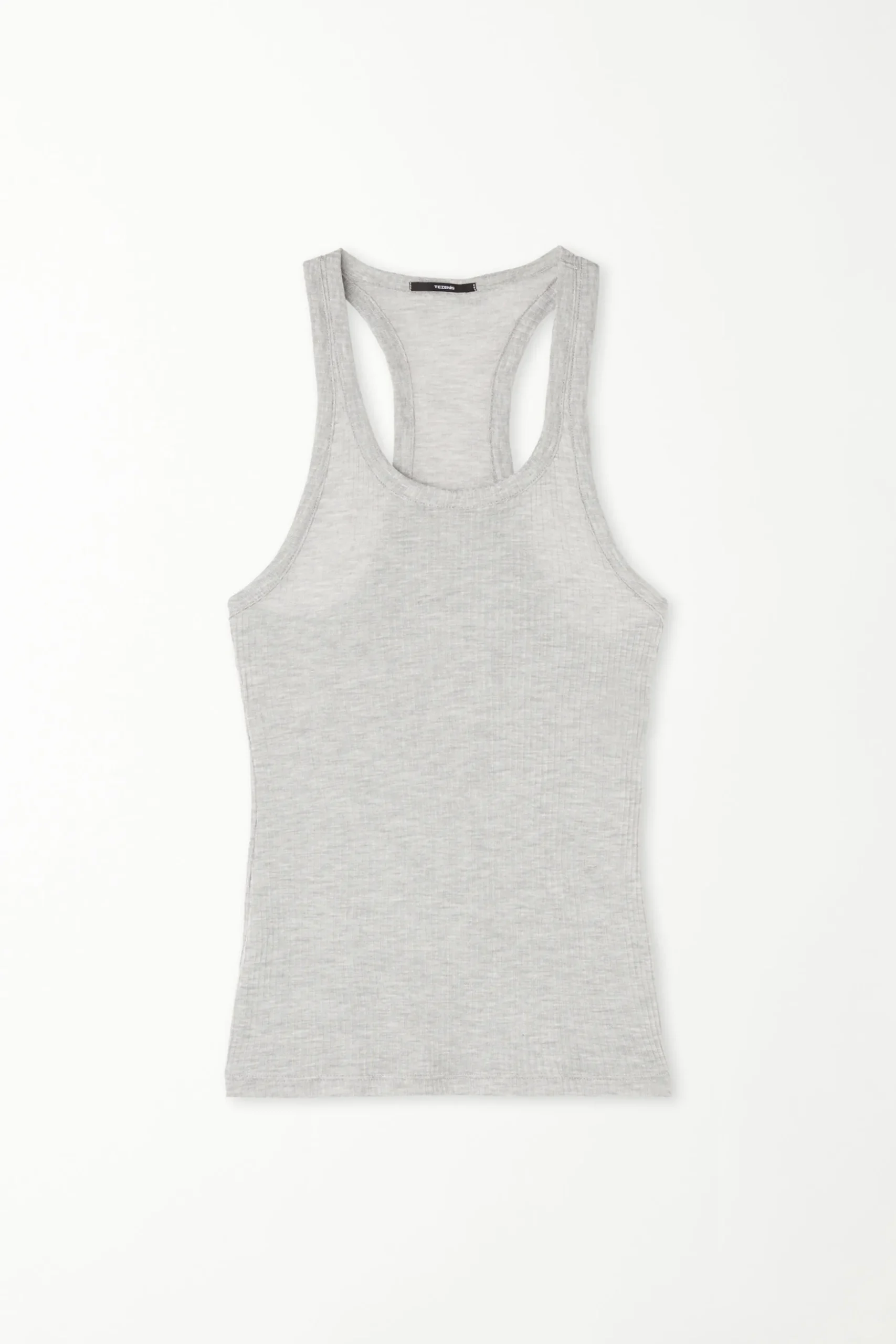 Ultralight Ribbed Viscose Halter Top - Tank Tops - Women | Tezenis