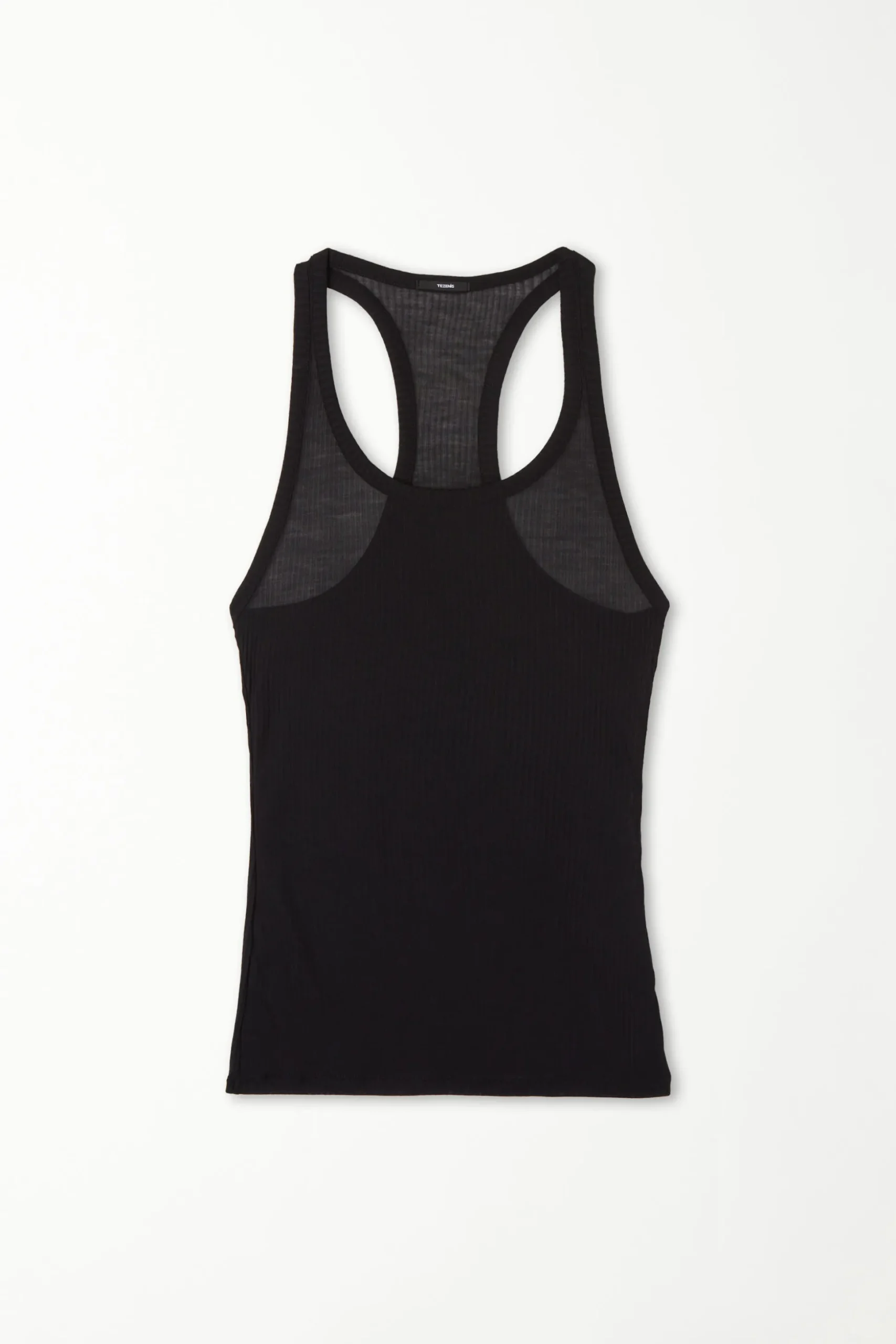 Ultralight Ribbed Viscose Halter Top - Tank Tops - Women | Tezenis
