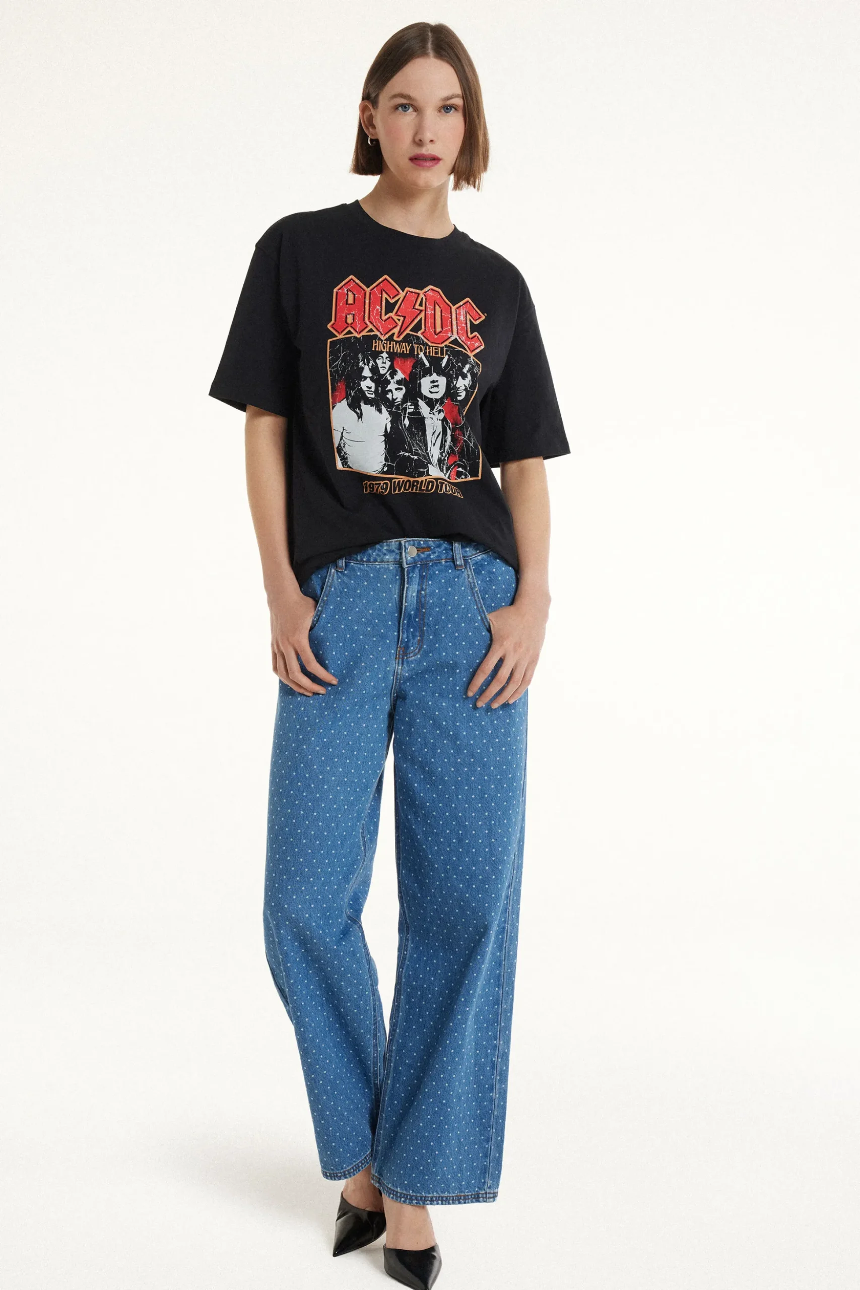 Unisex AC/DC Print T-Shirt - Short-Sleeved Tops - Women | Tezenis