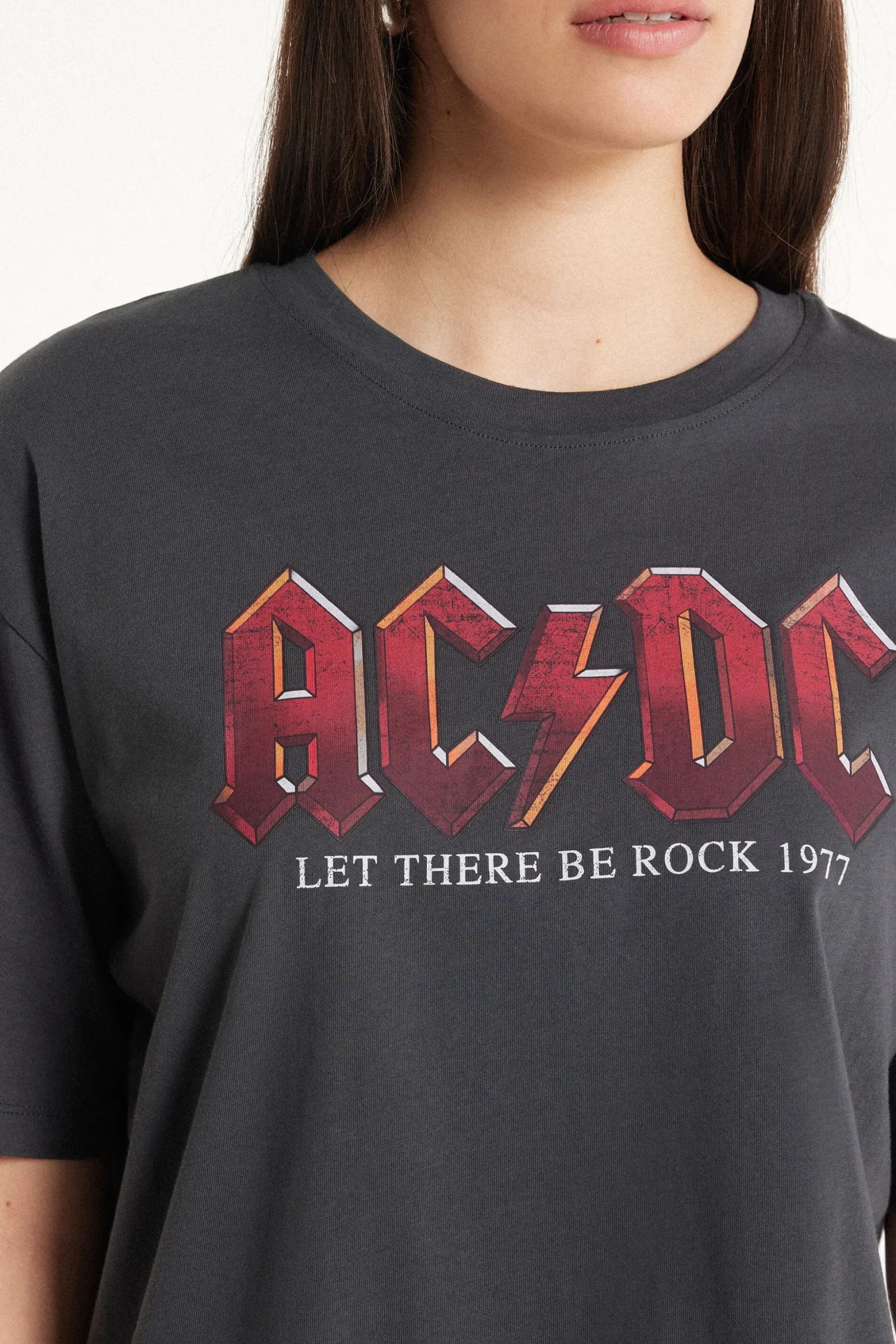 Unisex AC/DC Print T-Shirt - Short-Sleeved Tops - Women | Tezenis