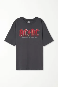 Unisex AC/DC Print T-Shirt - Short-Sleeved Tops - Women | Tezenis