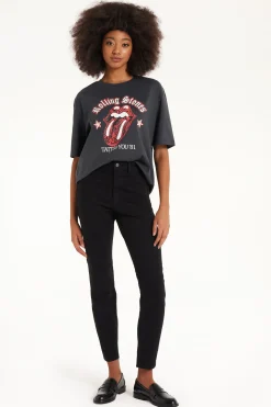 Unisex Cotton T-Shirt With Rolling Stones Print - Short-Sleeved Tops - Women | Tezenis