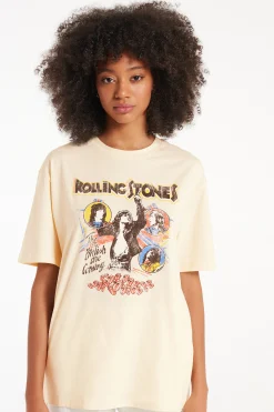 Unisex Cotton T-Shirt With Rolling Stones Print - Short-Sleeved Tops - Women | Tezenis