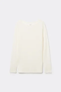 Viscose And Merino Wool Boat-Neck Top - Cardigans And Sweaters - Women | Tezenis