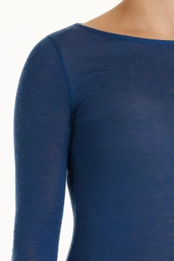 Viscose And Merino Wool Boat-Neck Top - Cardigans And Sweaters - Women | Tezenis