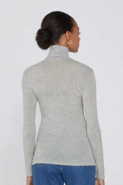 Viscose And Merino Wool Turtleneck Top - Cardigans And Sweaters - Women | Tezenis