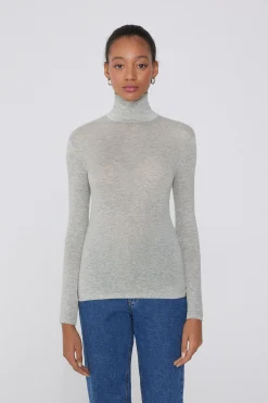 Viscose And Merino Wool Turtleneck Top - Cardigans And Sweaters - Women | Tezenis