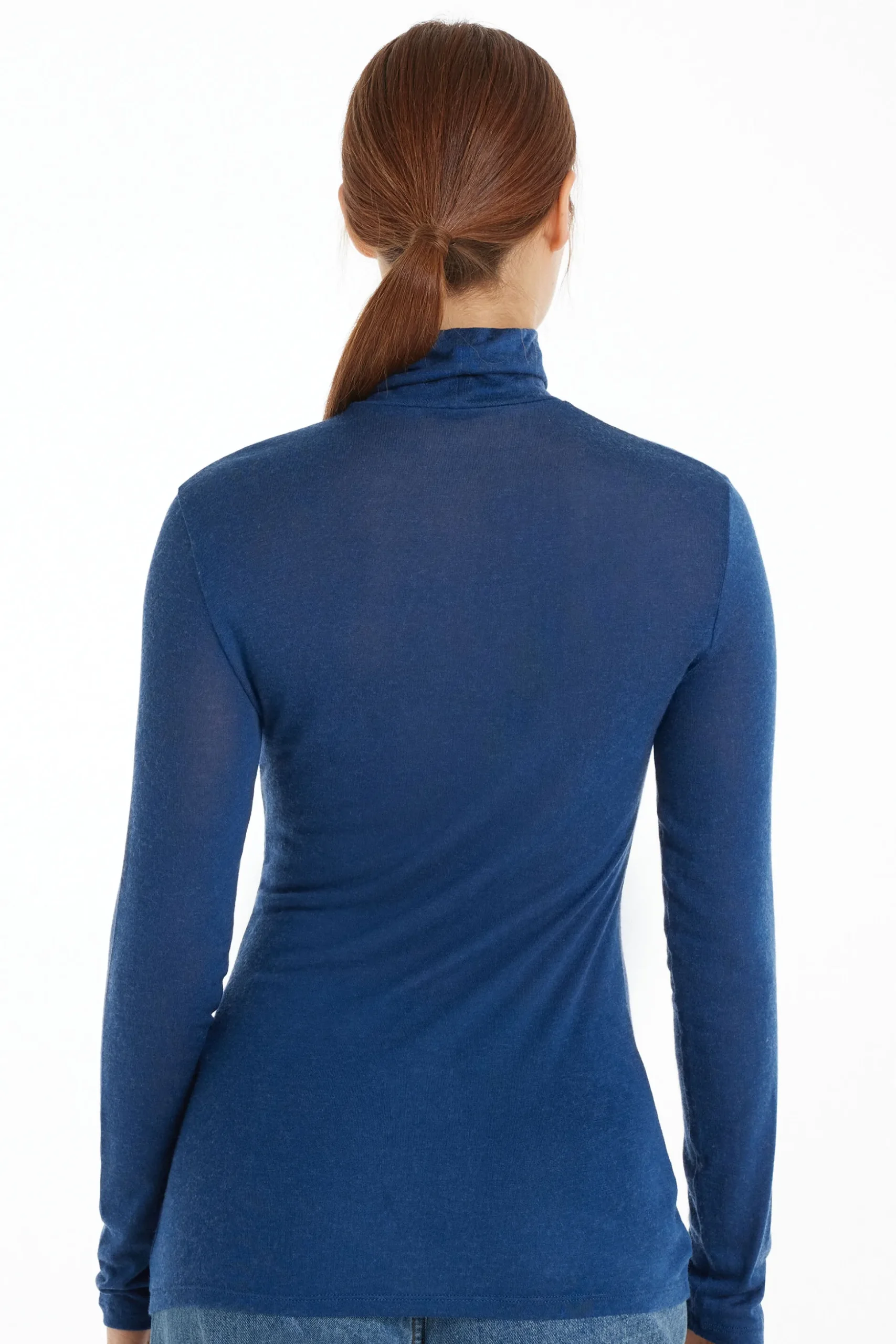 Viscose And Merino Wool Turtleneck Top - Cardigans And Sweaters - Women | Tezenis
