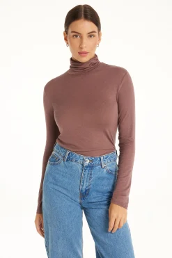 Viscose And Merino Wool Turtleneck Top - Cardigans And Sweaters - Women | Tezenis