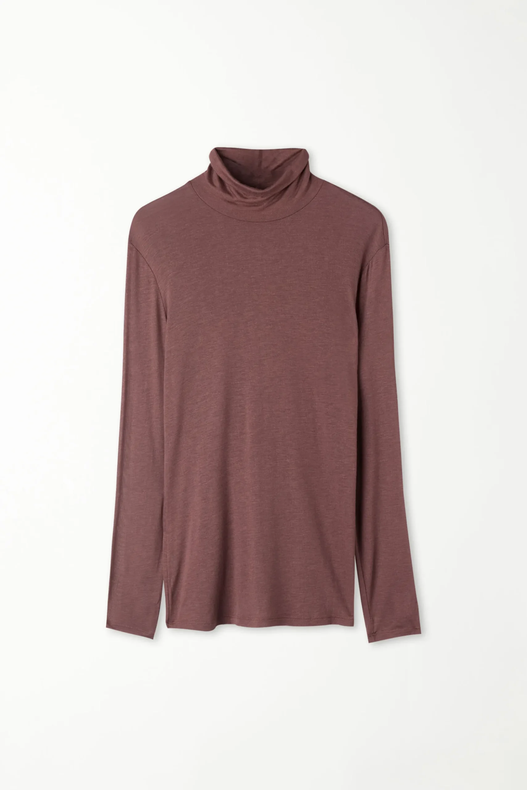 Viscose And Merino Wool Turtleneck Top - Cardigans And Sweaters - Women | Tezenis