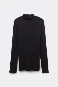 Viscose And Merino Wool Turtleneck Top - Cardigans And Sweaters - Women | Tezenis
