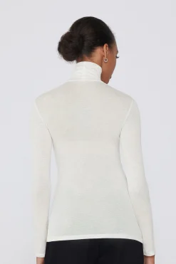 Viscose And Merino Wool Turtleneck Top - Cardigans And Sweaters - Women | Tezenis