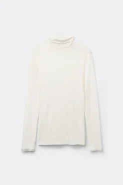 Viscose And Merino Wool Turtleneck Top - Cardigans And Sweaters - Women | Tezenis