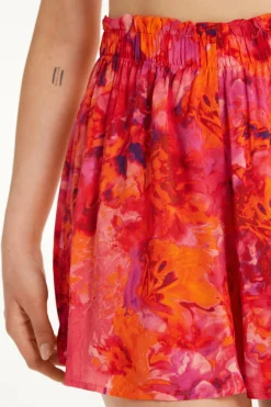 Viscose Canvas Skort - Shorts - Women | Tezenis