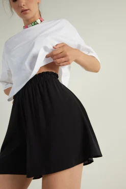 Viscose Canvas Skort - Shorts - Women | Tezenis
