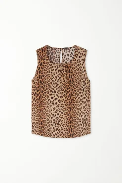 Viscose Cloth Tank Top - Tank Tops - Women | Tezenis
