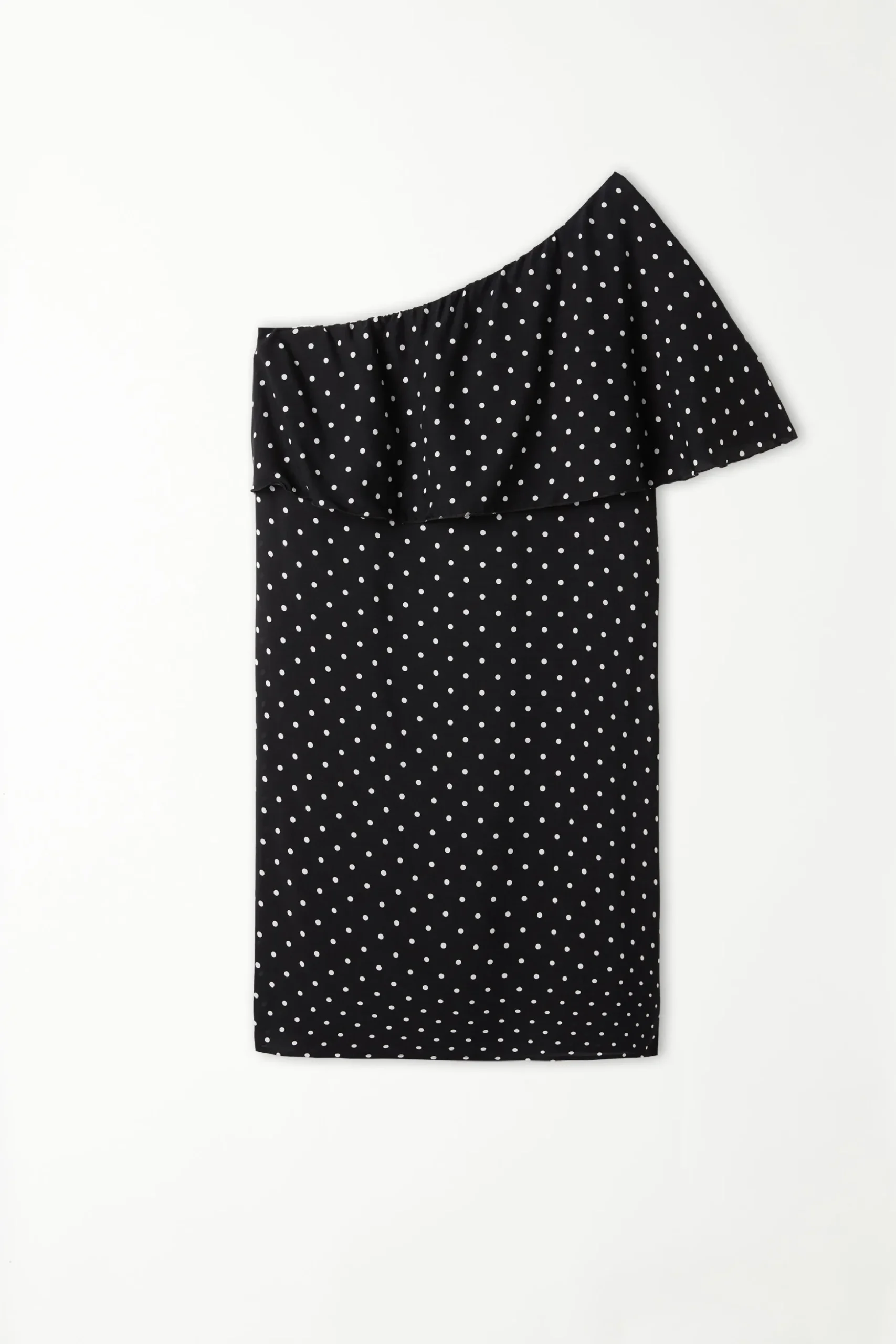 Viscose Fabric One-Shoulder Mini Dress - Dresses And Jumpsuits - Women | Tezenis