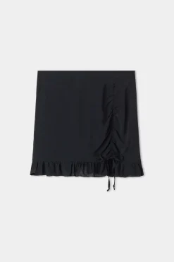 Viscose Fabric Shorts With Side Gathering - Shorts - Women | Tezenis