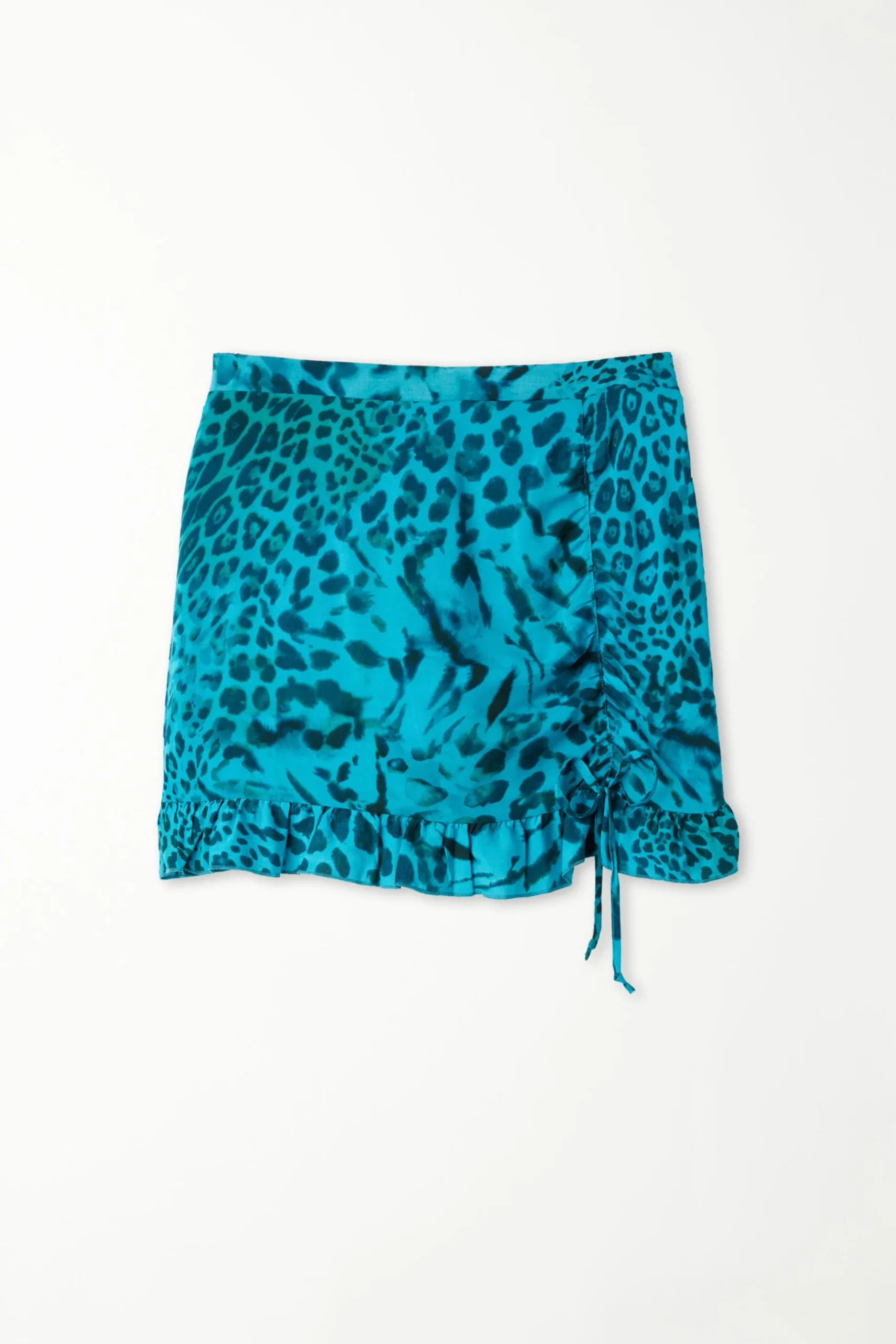 Viscose Fabric Shorts With Side Gathering - Shorts - Women | Tezenis