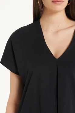 V-Neck Cotton T-Shirt With Dart - Short-Sleeved Tops - Women | Tezenis