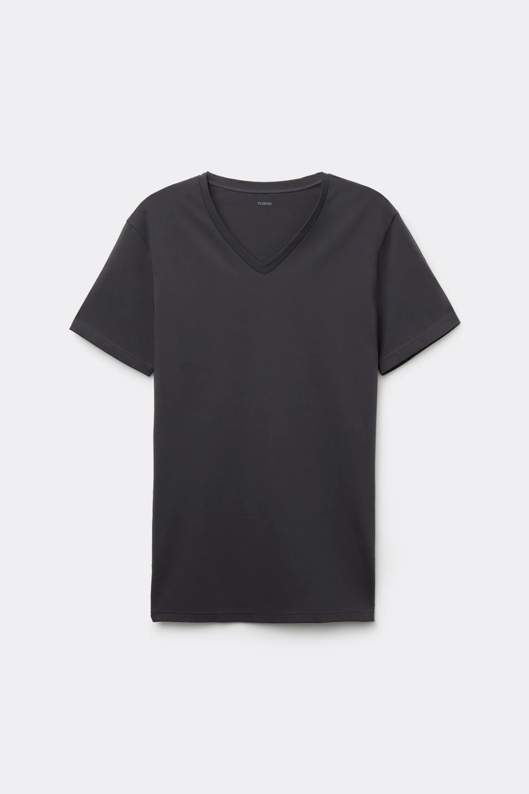 V-Neck Stretch-Cotton T-Shirt - T-Shirts - Men | Tezenis