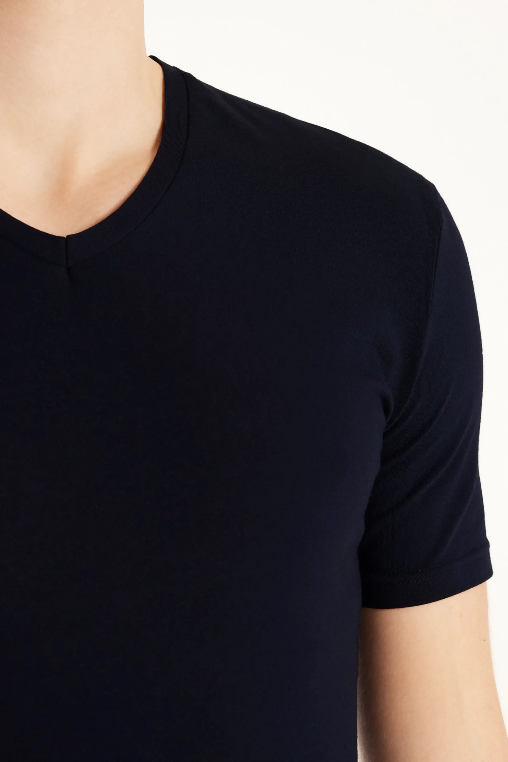 V-Neck Stretch-Cotton T-Shirt - T-Shirts - Men | Tezenis