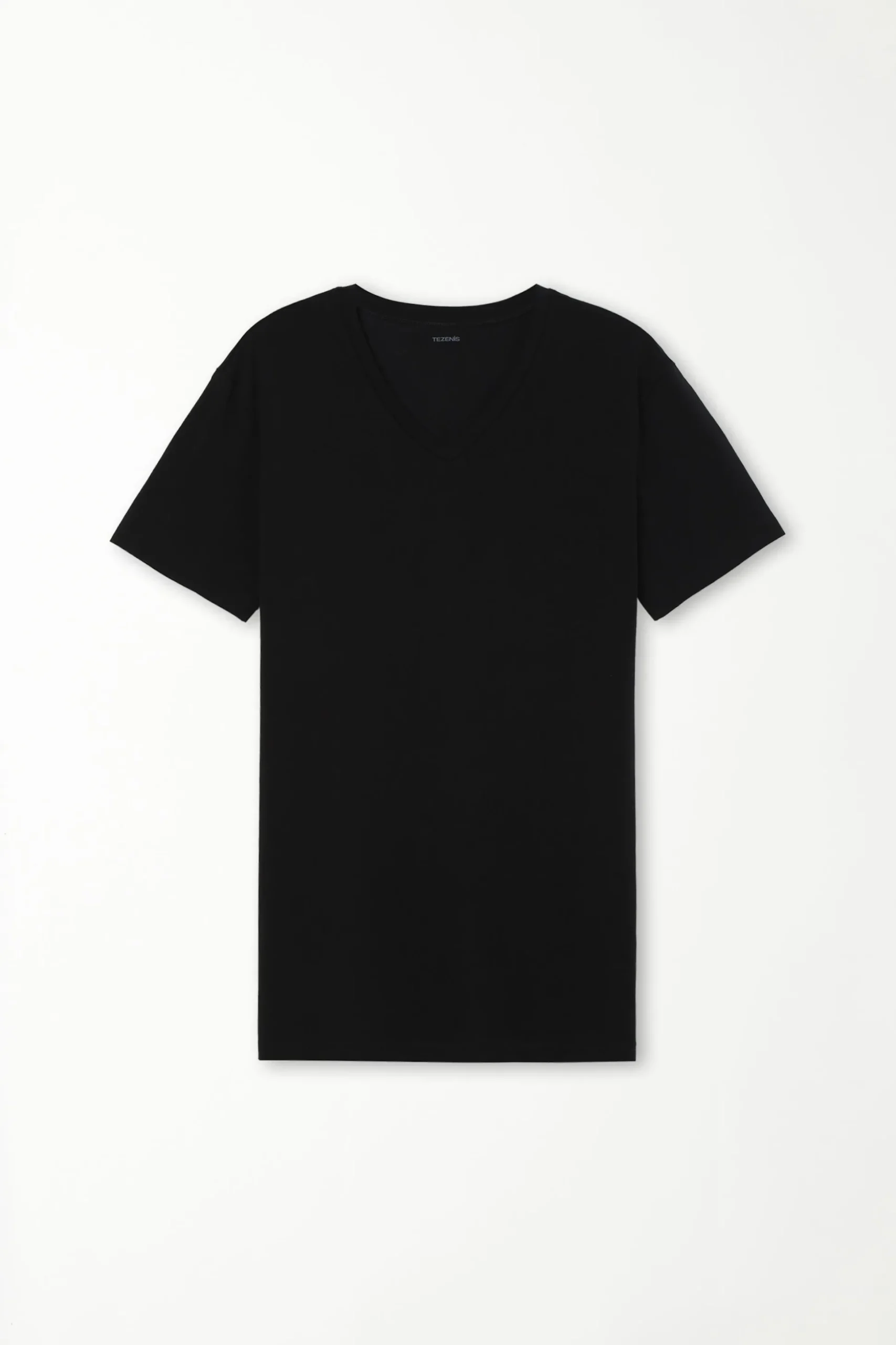 V-Neck Stretch-Cotton T-Shirt - T-Shirts - Men | Tezenis