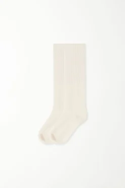 Warm Long Ribbed Socks - Socks - Women | Tezenis