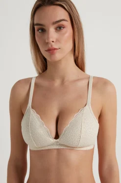 Warsaw Lightly Padded Lace Triangle Bra - Triangle - Women | Tezenis