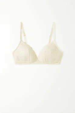 Warsaw Lightly Padded Lace Triangle Bra - Triangle - Women | Tezenis