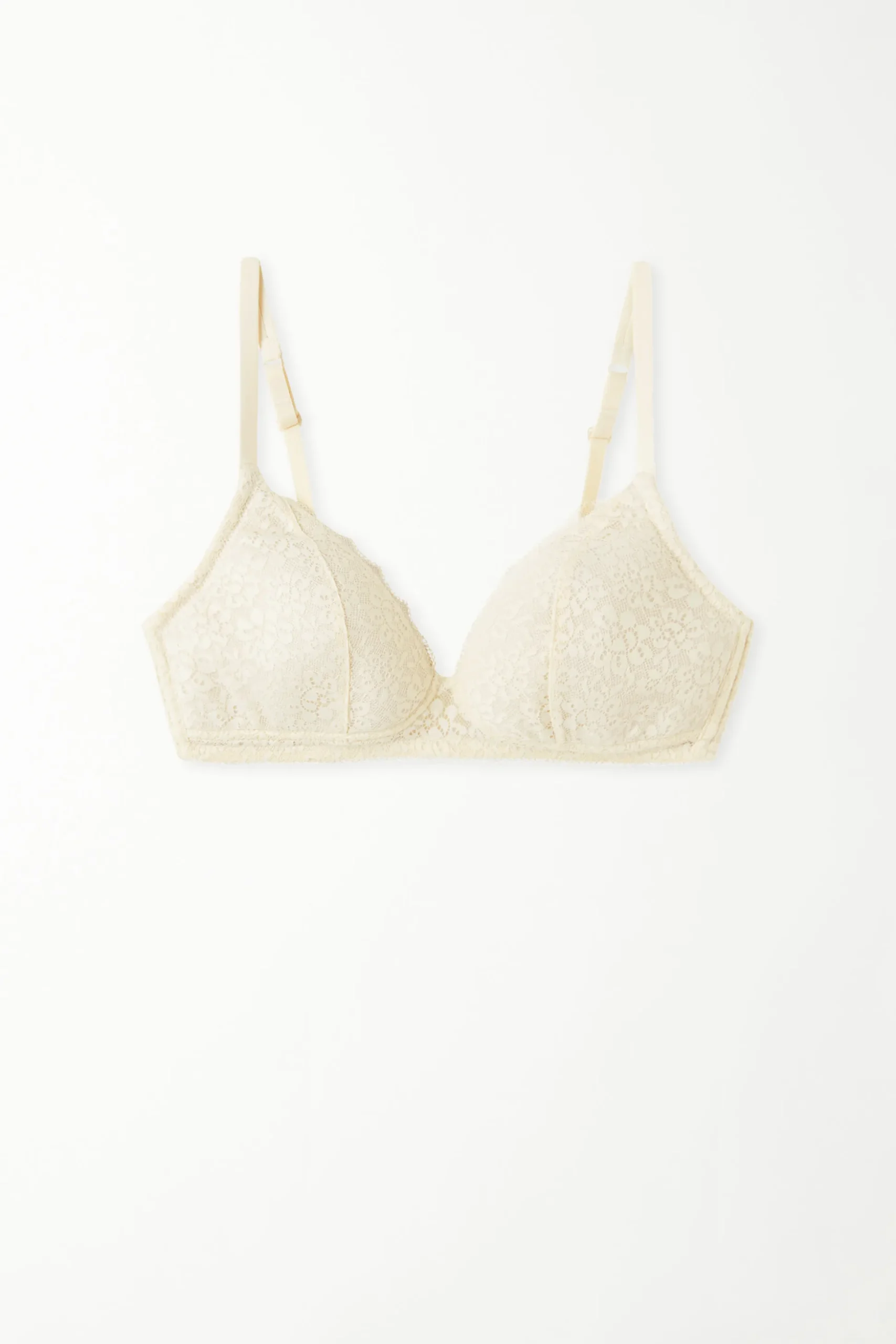 Warsaw Lightly Padded Lace Triangle Bra - Triangle - Women | Tezenis