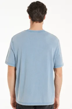Washed Cotton Crew-Neck T-Shirt - T-Shirts - Men | Tezenis