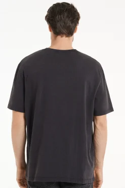 Washed Cotton Crew-Neck T-Shirt - T-Shirts - Men | Tezenis