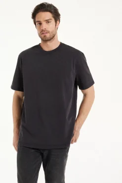Washed Cotton Crew-Neck T-Shirt - T-Shirts - Men | Tezenis