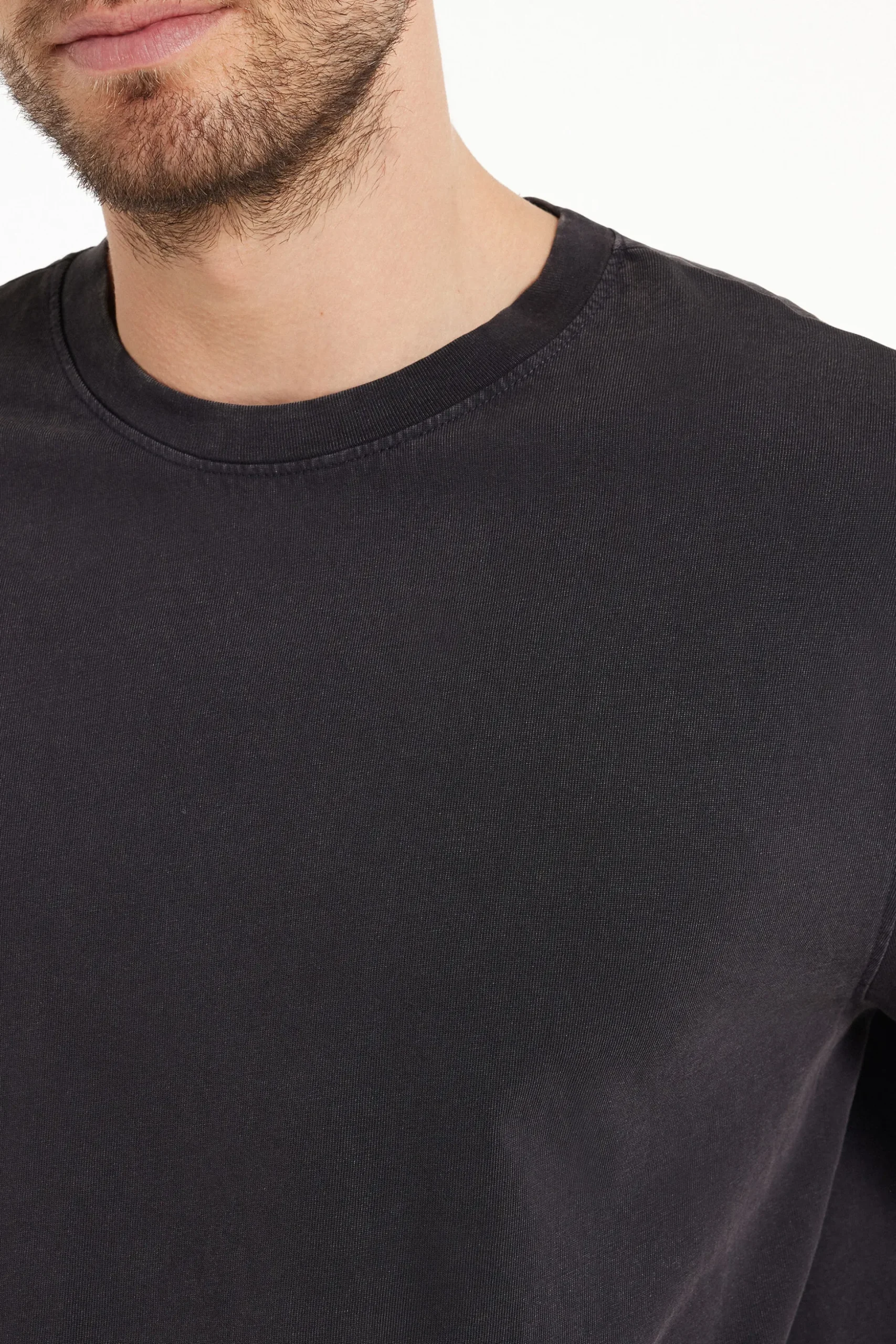 Washed Cotton Crew-Neck T-Shirt - T-Shirts - Men | Tezenis
