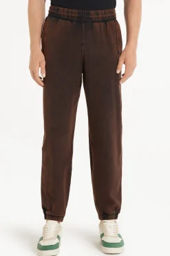 Washed Fleece Joggers - Long Pants - Men | Tezenis
