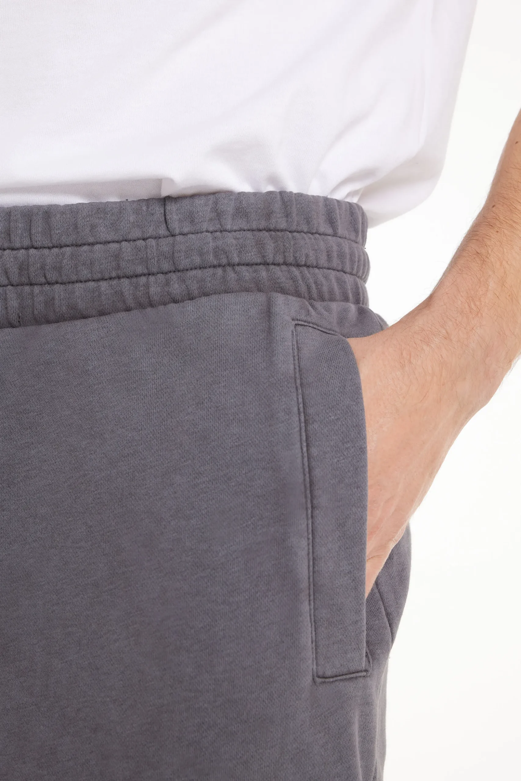 Washed Fleece Joggers - Long Pants - Men | Tezenis