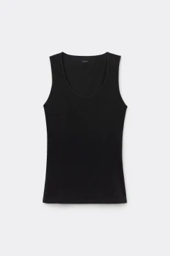 Wide-Strap Round-Neck Cotton Camisole - Tank Tops - Women | Tezenis